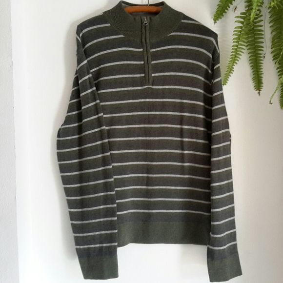 Unisex knit long sleeve crew neck top, L/G. Zipper - Picture 1 of 4